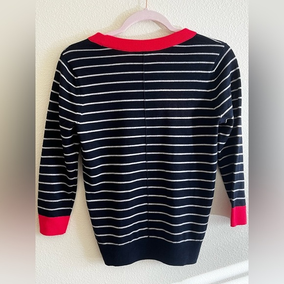 Club Monaco Striped Cropped Sweater - Picture 3 of 11